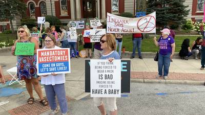 Protests held across region against Indiana abortion ban taking effect
